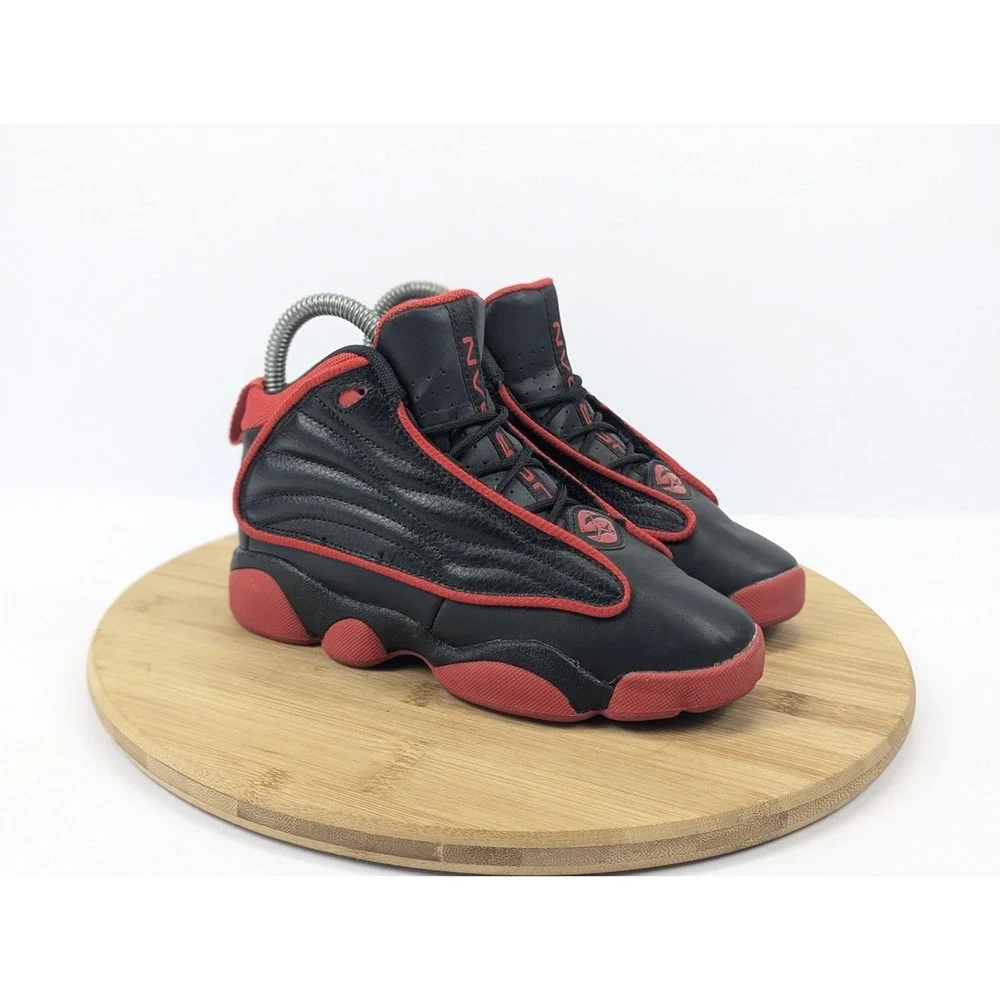 Jordan Shoes Kids Boys Size 1.5 Pro Strong Black Red Sneakers PS Kids Basketball